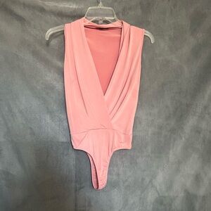FashionNova Sleeveless Bodysuit | Pink | M